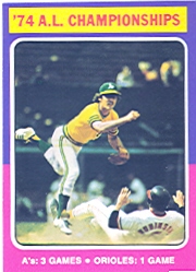 1975 Topps Mini Baseball Cards      459     1974 AL Championships